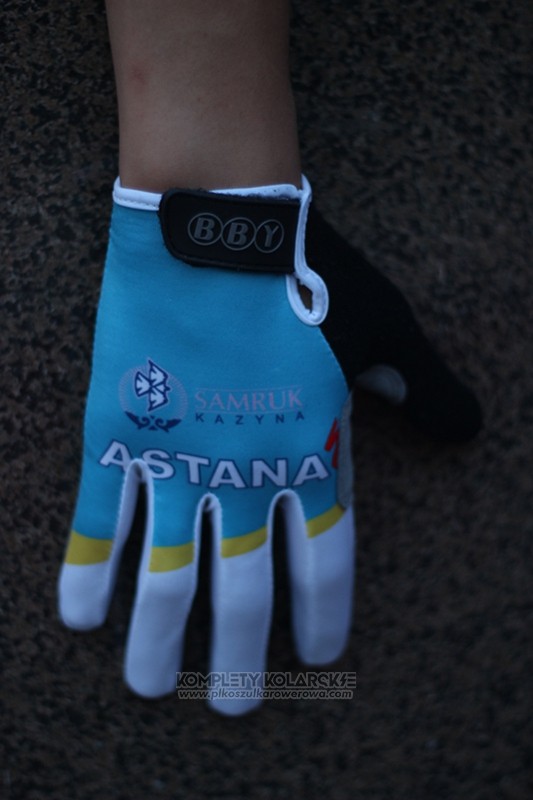 2014 Astana Rekawice Z Dlugimi Palcami Cycling